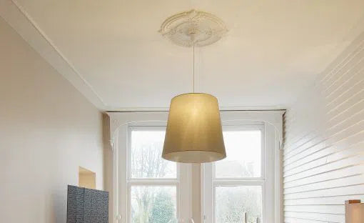 LAURA (R24) ARSTYL Ceiling Rose with a simple pendant light | DecorMania UK